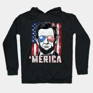 4th of July Merica Abraham Lincoln Hoodie